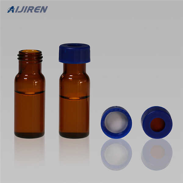 silicone/PTFE bonded septa HPLC GC glass vials round bottom